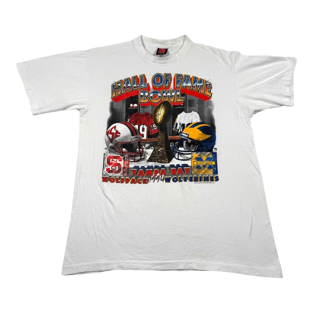 Vintage Michigan Wolverines Shirt Mens Large Hall of Fame Bowl 1994 Football 90s